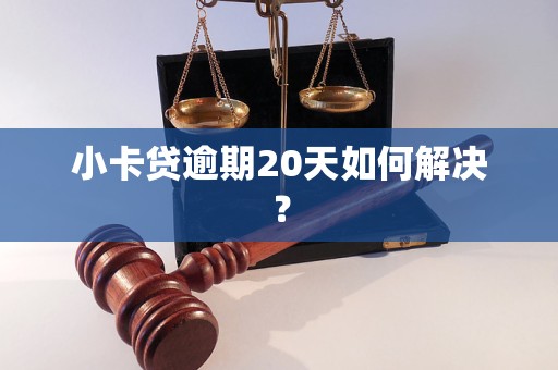 小卡贷逾期20天如何解决？