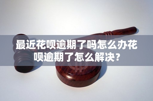 最近花呗逾期了吗怎么办花呗逾期了怎么解决？