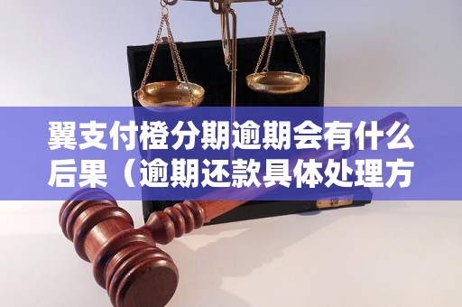 翼支付橙分期逾期会有什么后果（逾期还款具体处理方式）