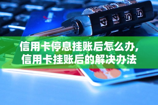 信用卡停息挂账后怎么办,信用卡挂账后的解决办法