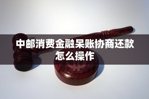 中邮消费金融呆账协商还款怎么操作