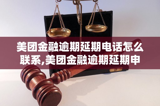 美团金融逾期延期电话怎么联系,美团金融逾期延期申请流程