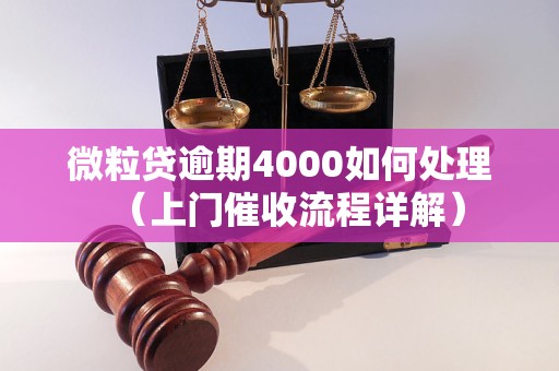 微粒贷逾期4000如何处理（上门催收流程详解）