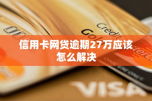 信用卡网贷逾期27万应该怎么解决