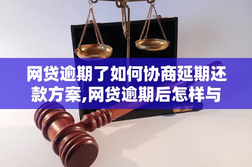 网贷逾期了如何协商延期还款方案,网贷逾期后怎样与借款方协商