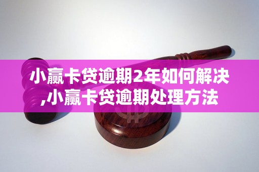 小赢卡贷逾期2年如何解决,小赢卡贷逾期处理方法