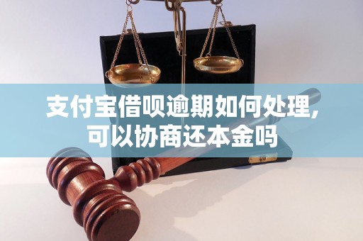 支付宝借呗逾期如何处理,可以协商还本金吗