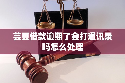 芸豆借款逾期了会打通讯录吗怎么处理