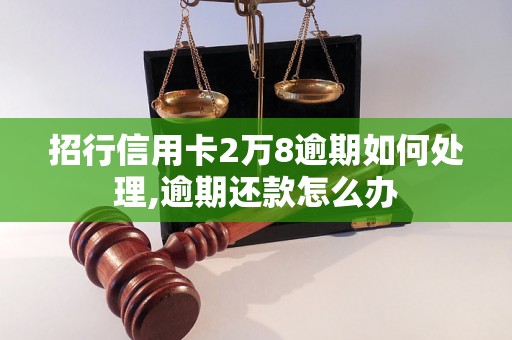 招行信用卡2万8逾期如何处理,逾期还款怎么办