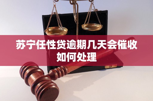 苏宁任性贷逾期几天会催收如何处理