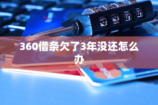 360借条欠了3年没还怎么办