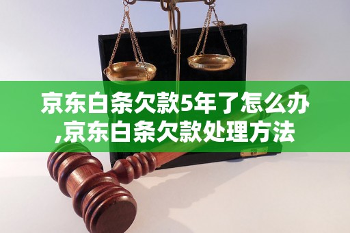 京东白条欠款5年了怎么办,京东白条欠款处理方法