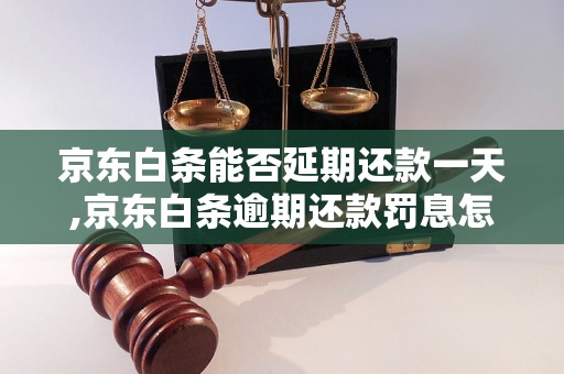 京东白条能否延期还款一天,京东白条逾期还款罚息怎么算