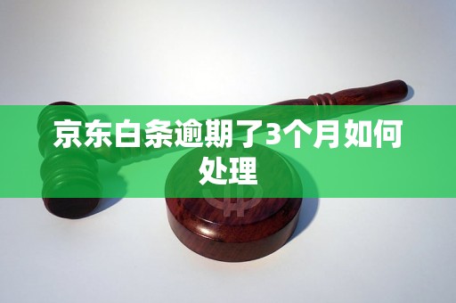 京东白条逾期了3个月如何处理