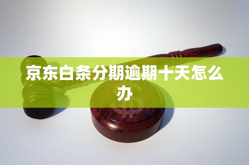 京东白条分期逾期十天怎么办