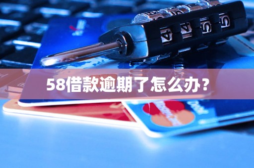 58借款逾期了怎么办？