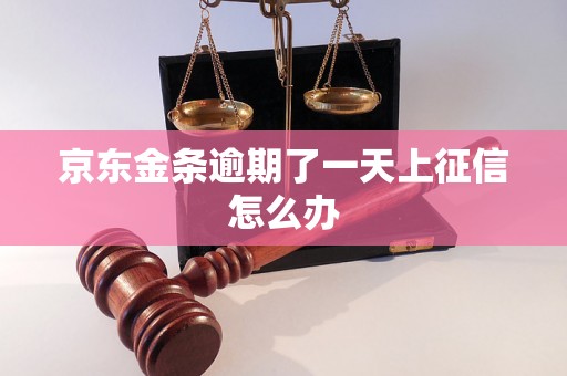 京东金条逾期了一天上征信怎么办