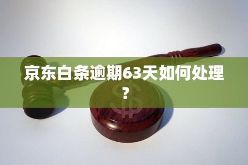 京东白条逾期63天如何处理？