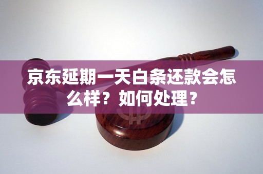 京东延期一天白条还款会怎么样？如何处理？