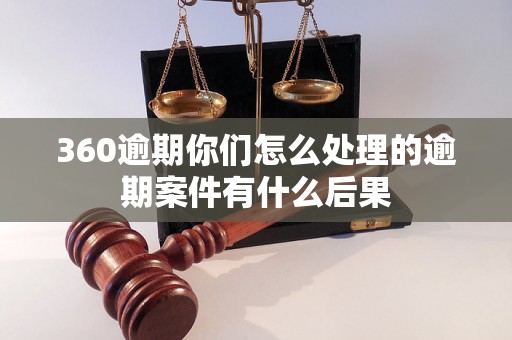 360逾期你们怎么处理的逾期案件有什么后果