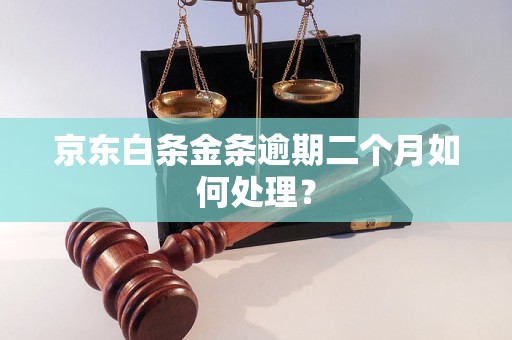 京东白条金条逾期二个月如何处理？