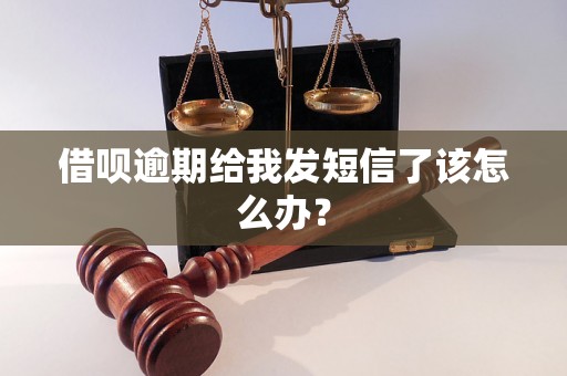 借呗逾期给我发短信了该怎么办？