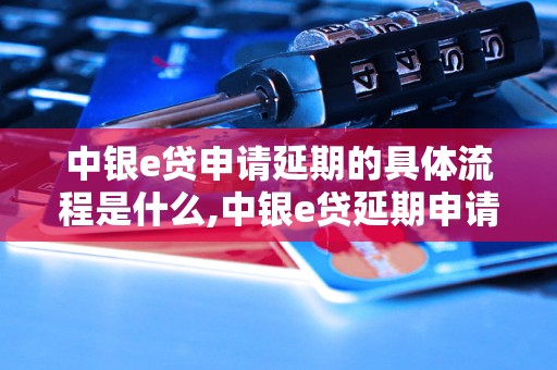 中银e贷申请延期的具体流程是什么,中银e贷延期申请的注意事项