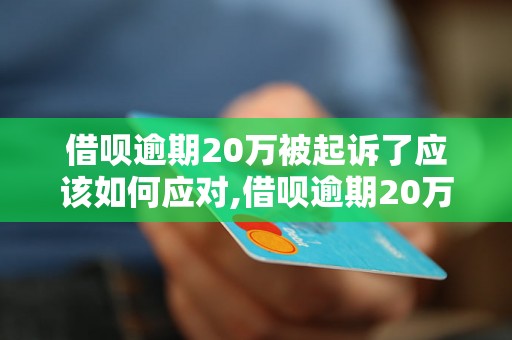 借呗逾期20万被起诉了应该如何应对,借呗逾期20万被起诉后的处理方法