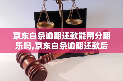 京东白条逾期还款能用分期乐吗,京东白条逾期还款后如何分期还款