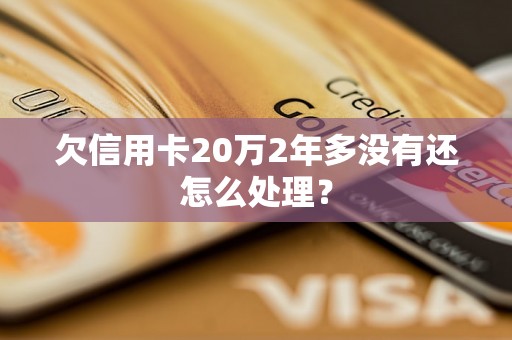 欠信用卡20万2年多没有还怎么处理？