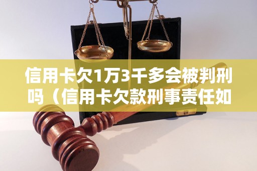 信用卡欠1万3千多会被判刑吗（信用卡欠款刑事责任如何处罚）