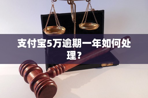 支付宝5万逾期一年如何处理？