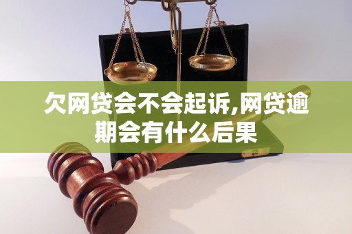 欠网贷会不会起诉,网贷逾期会有什么后果