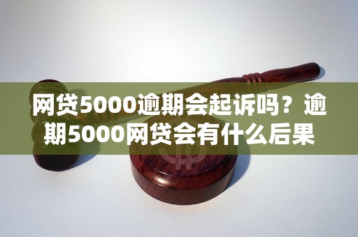 网贷5000逾期会起诉吗？逾期5000网贷会有什么后果？