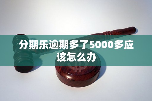 分期乐逾期多了5000多应该怎么办