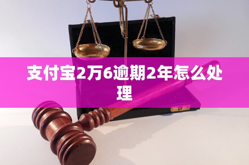 支付宝2万6逾期2年怎么处理