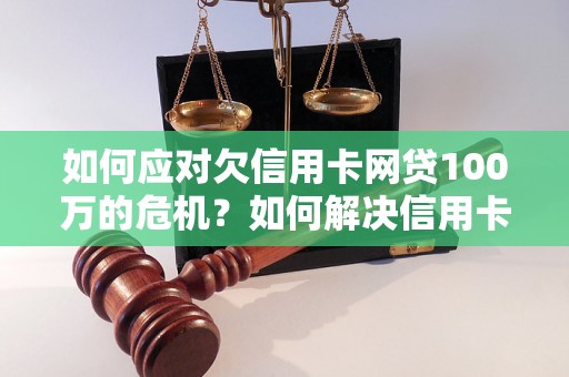 如何应对欠信用卡网贷100万的危机？如何解决信用卡网贷100万的债务问题？