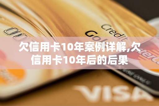 欠信用卡10年案例详解,欠信用卡10年后的后果