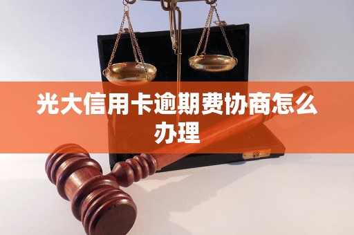 光大信用卡逾期费协商怎么办理