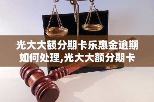 光大大额分期卡乐惠金逾期如何处理,光大大额分期卡乐惠金逾期怎么办