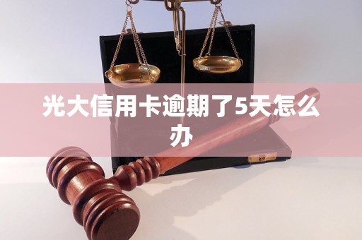 光大信用卡逾期了5天怎么办