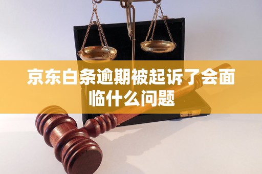 京东白条逾期被起诉了会面临什么问题