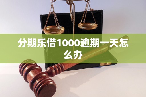 分期乐借1000逾期一天怎么办