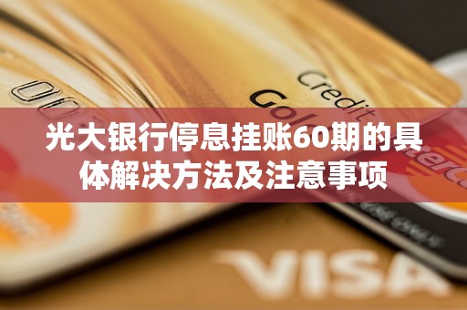 光大银行停息挂账60期的具体解决方法及注意事项