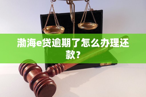 渤海e贷逾期了怎么办理还款？