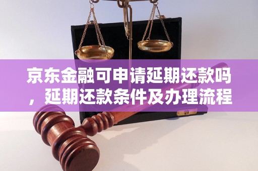 京东金融可申请延期还款吗，延期还款条件及办理流程详解