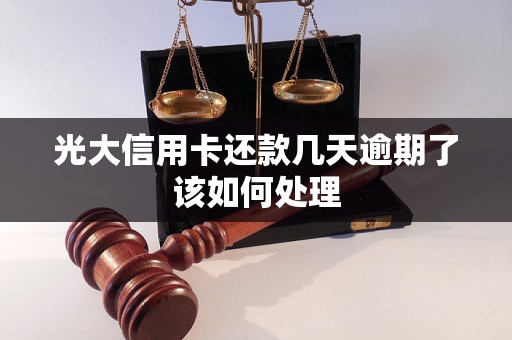 光大信用卡还款几天逾期了该如何处理