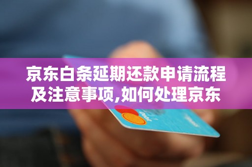 京东白条延期还款申请流程及注意事项,如何处理京东白条还款出现问题