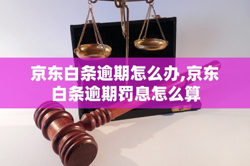 京东白条逾期怎么办,京东白条逾期罚息怎么算