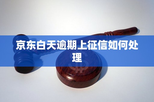 京东白天逾期上征信如何处理